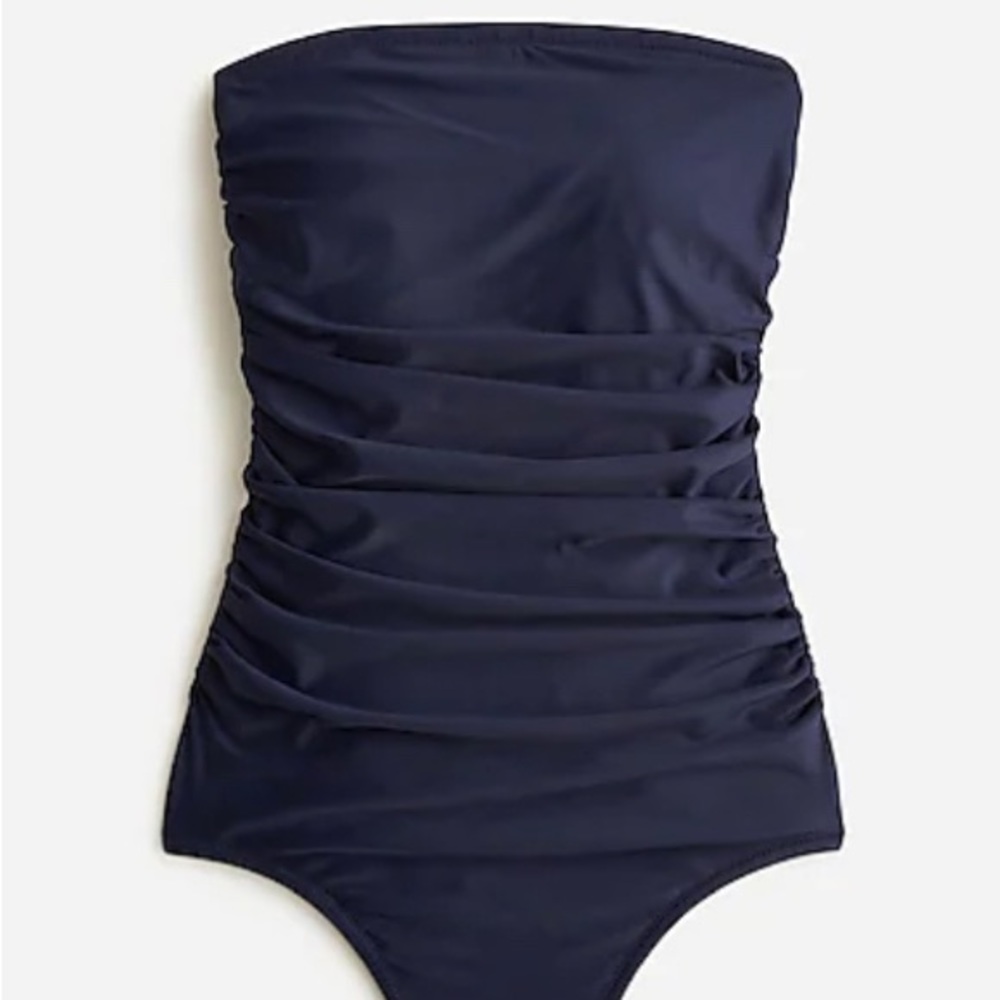 Ruched bandeau one-piece